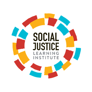 SJLI Logo- long White typeface